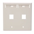 Leviton Number of Gangs: 2 High-Impact Plastic, Light Almond 42080-2TP